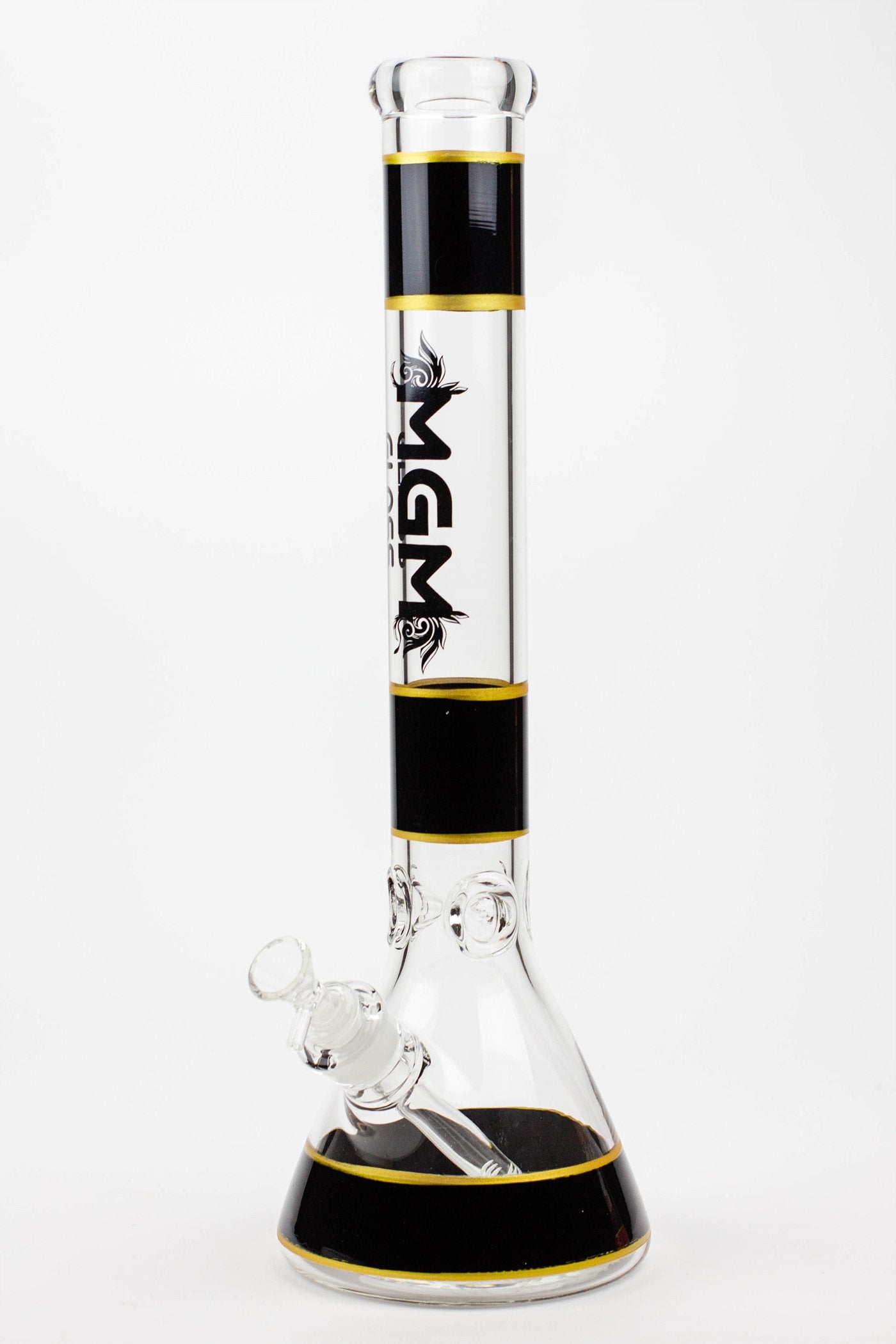 18" glass / 7 mm / beaker glass water bong