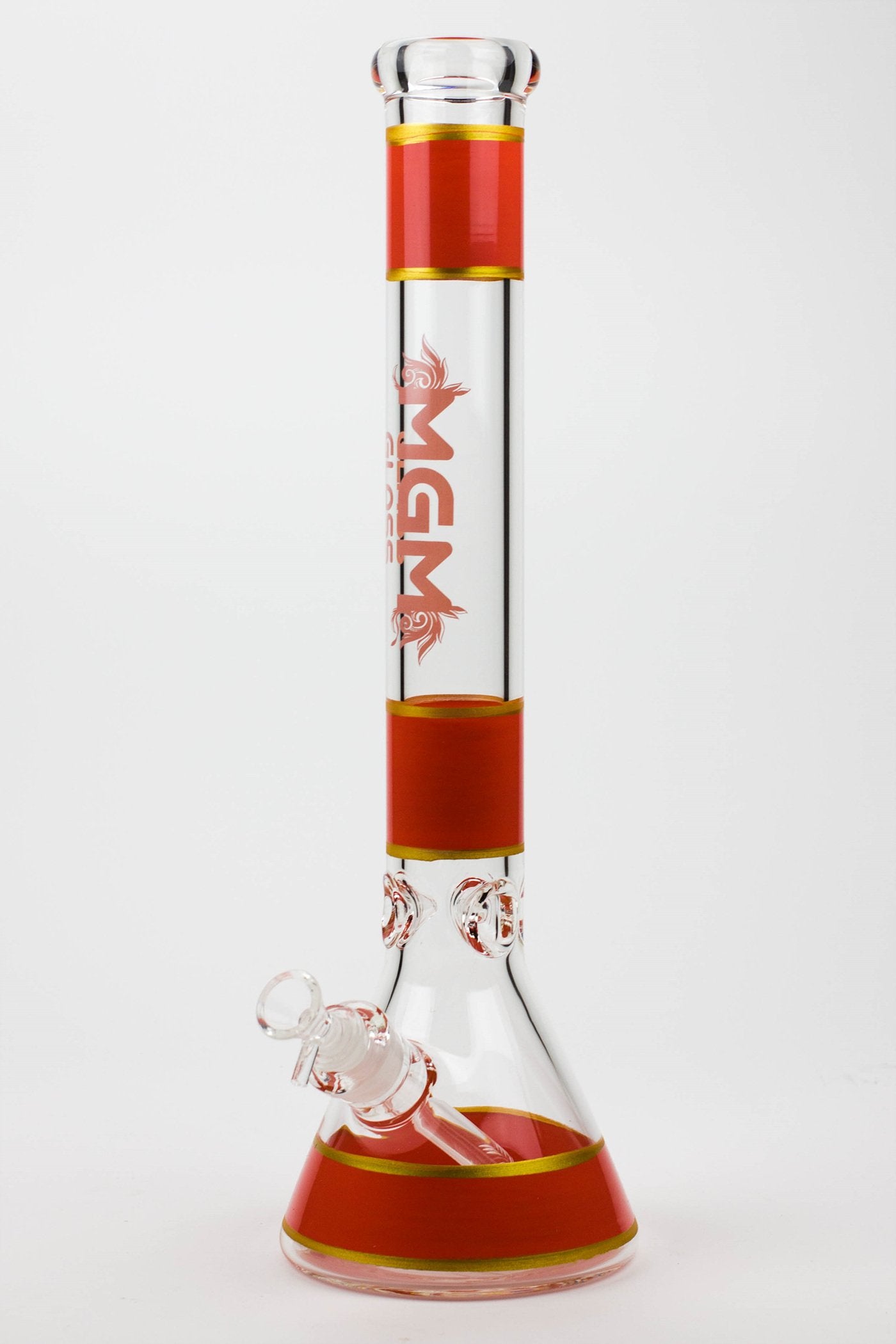 18" glass / 7 mm / beaker glass water bong