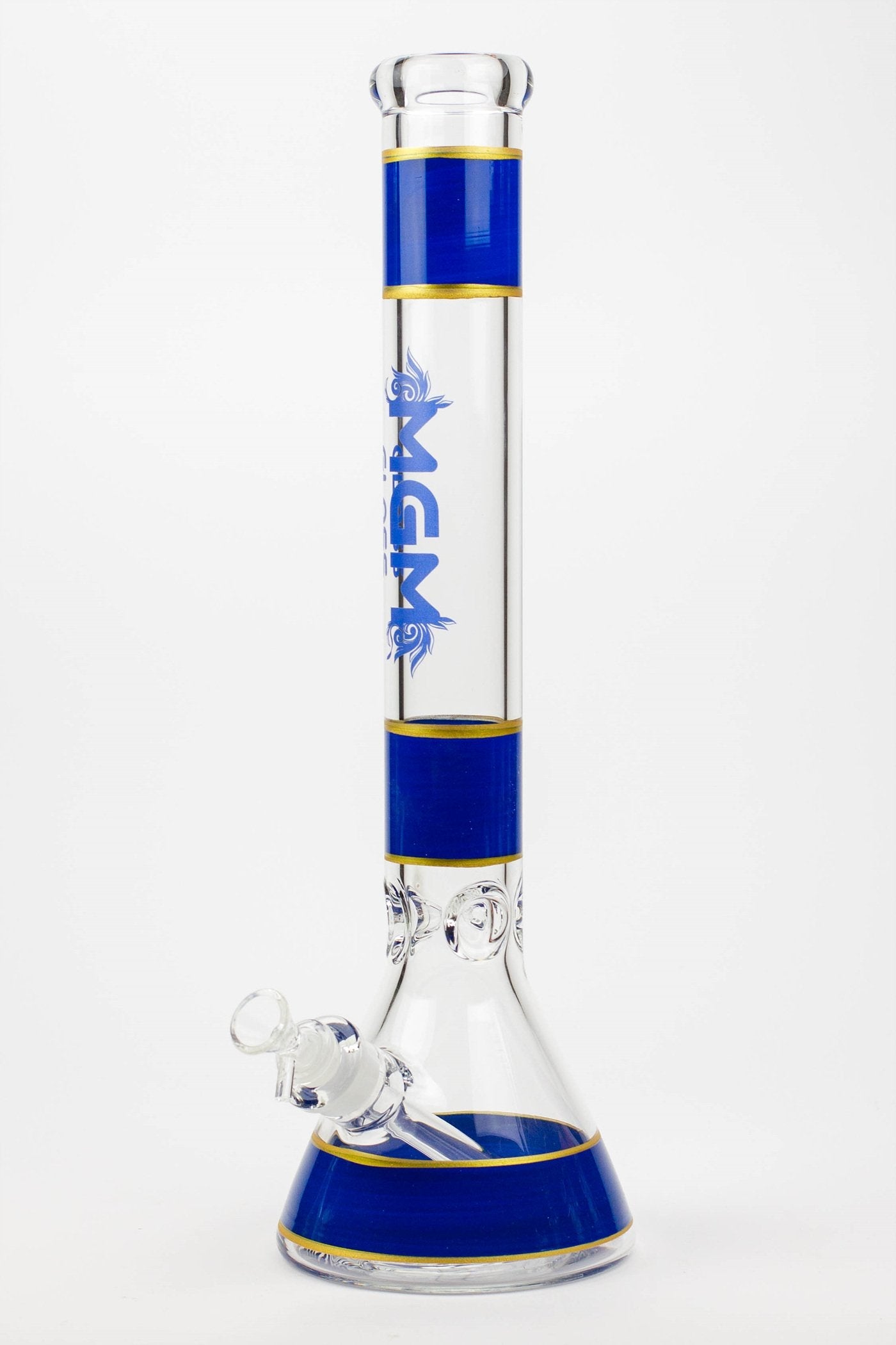 18" glass / 7 mm / beaker glass water bong