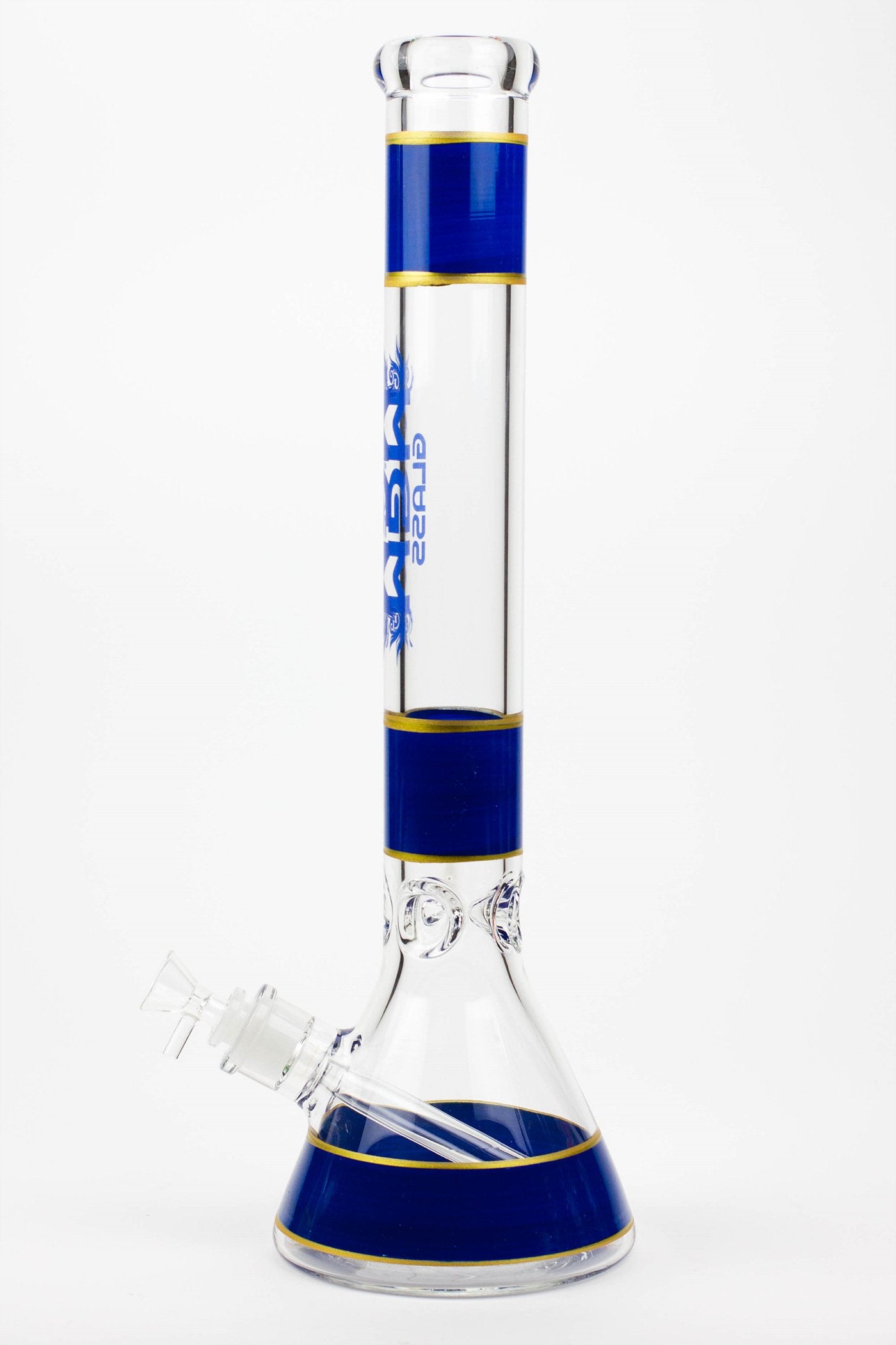 18" glass / 7 mm / beaker glass water bong