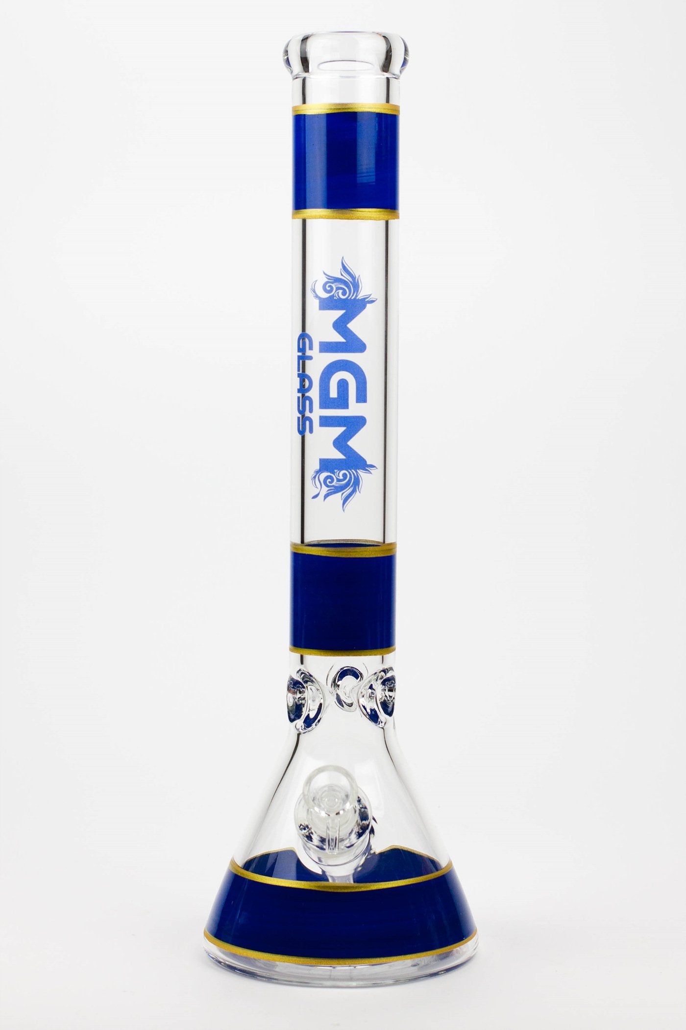 18" glass / 7 mm / beaker glass water bong