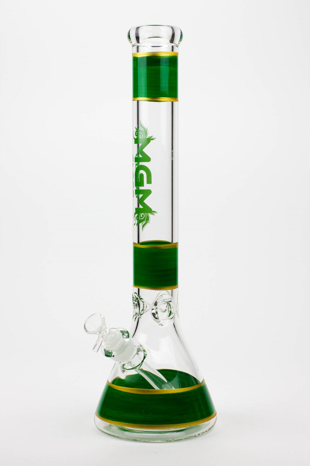 18" glass / 7 mm / beaker glass water bong