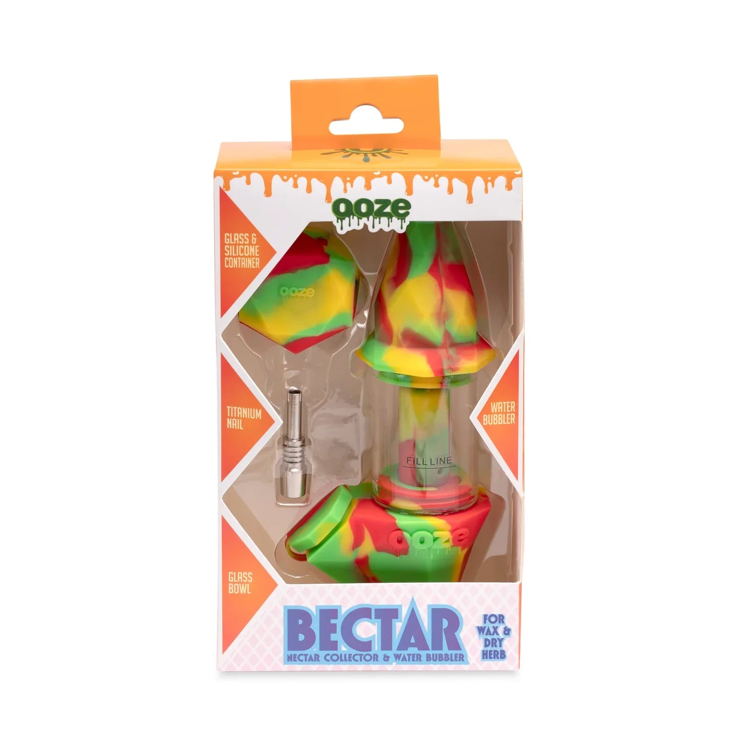 Ooze | Bectar – Silicone Bubbler & Dab Straw