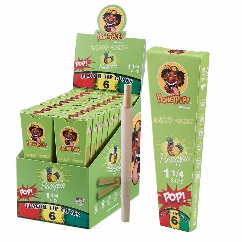 HoneyPuff | Pre-Rolled Flavored Cones – 1 1/4 Size (20 Packs/Display) [P1174]