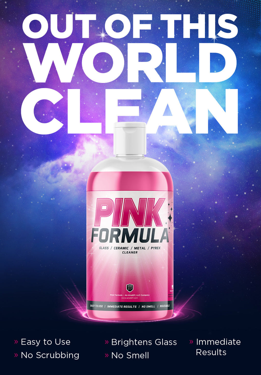 Pink Formula | 16oz Reusable glass and pipe cleaner