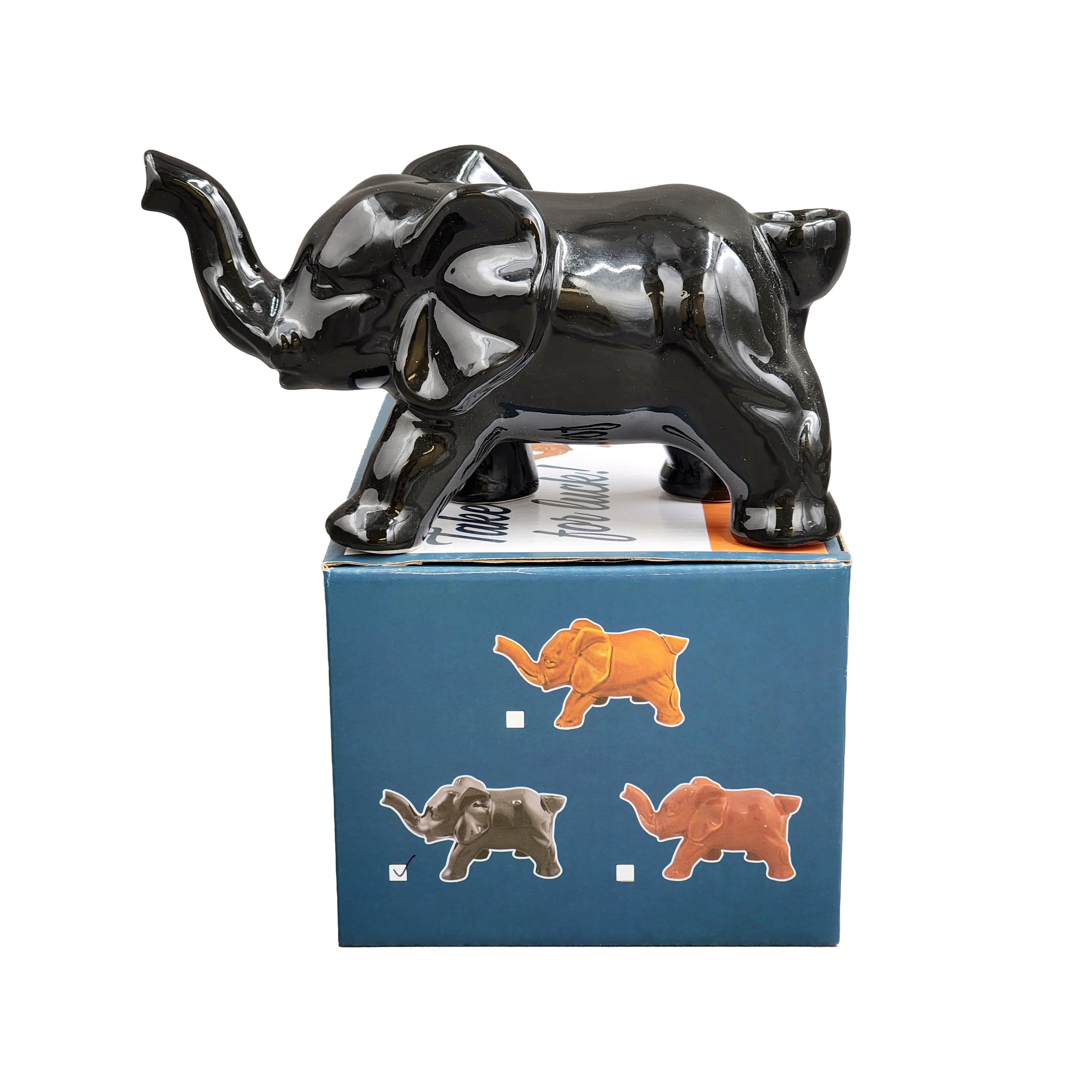 Elephant Novelty Pipe - Black Color