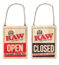 RAW | WOODEN OPEN & CLOSED SIGN