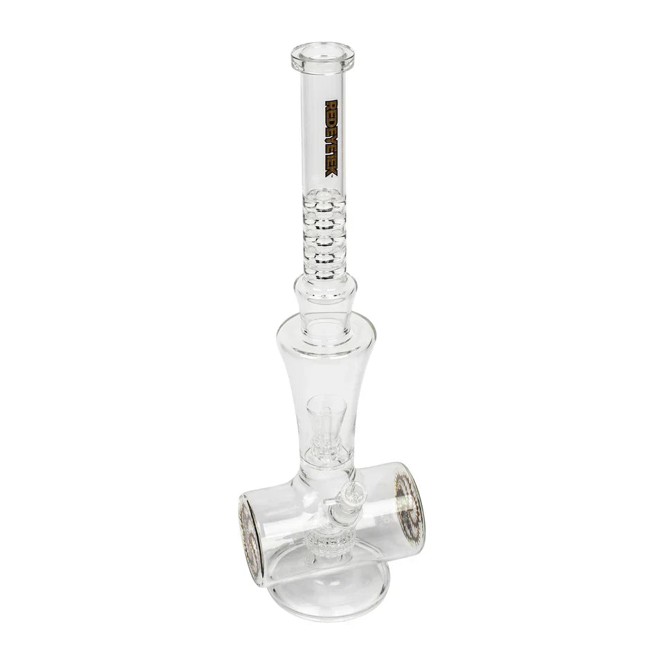 Red Eye Tek® |  30" Tall Zenith Tube W/Crop Circle Motif, Chandelier & Showerhead
