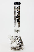 16" SOUL glass BEE / 9 mm / beaker glass bong  [S2076]