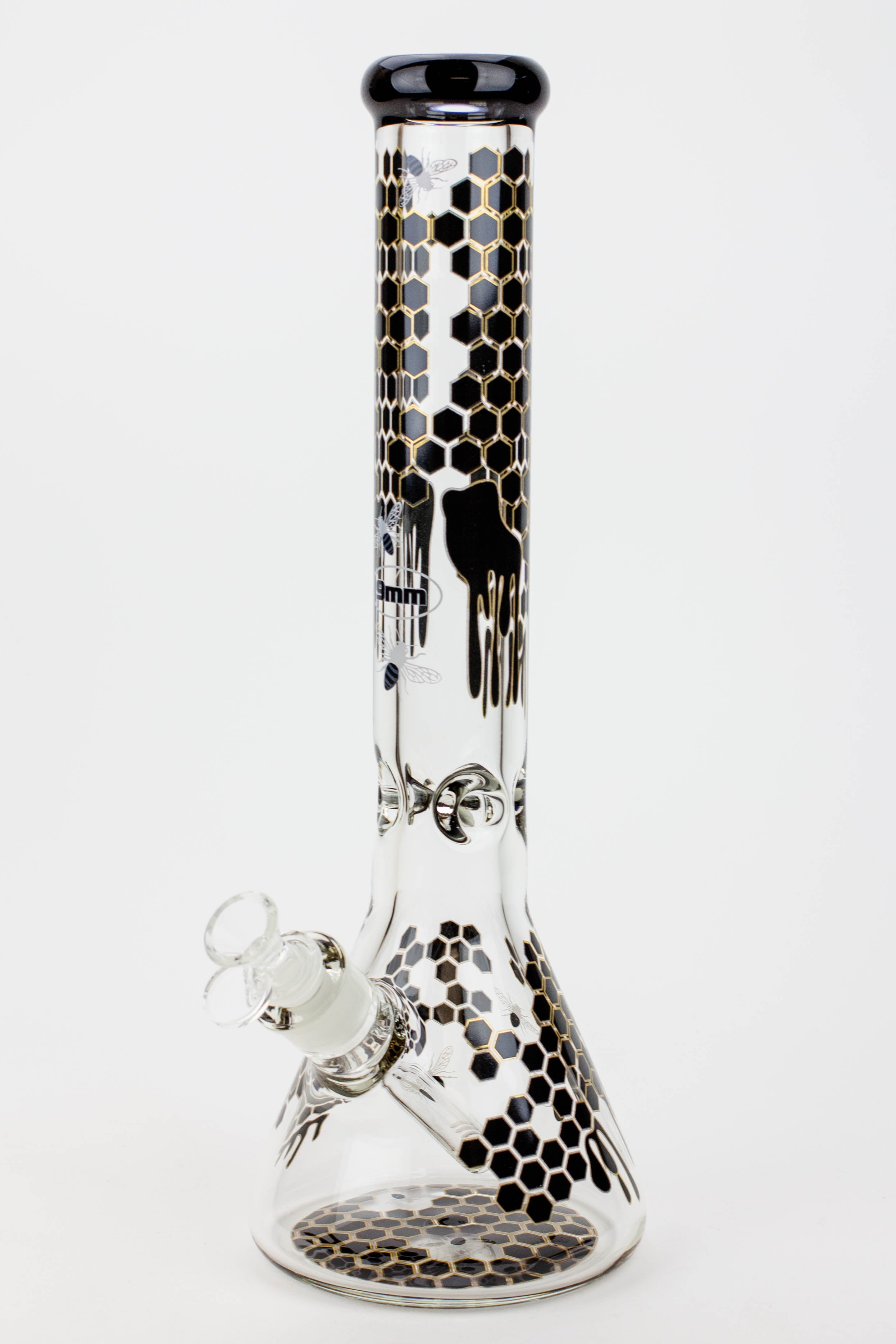 16" SOUL glass BEE / 9 mm / beaker glass bong  [S2076]