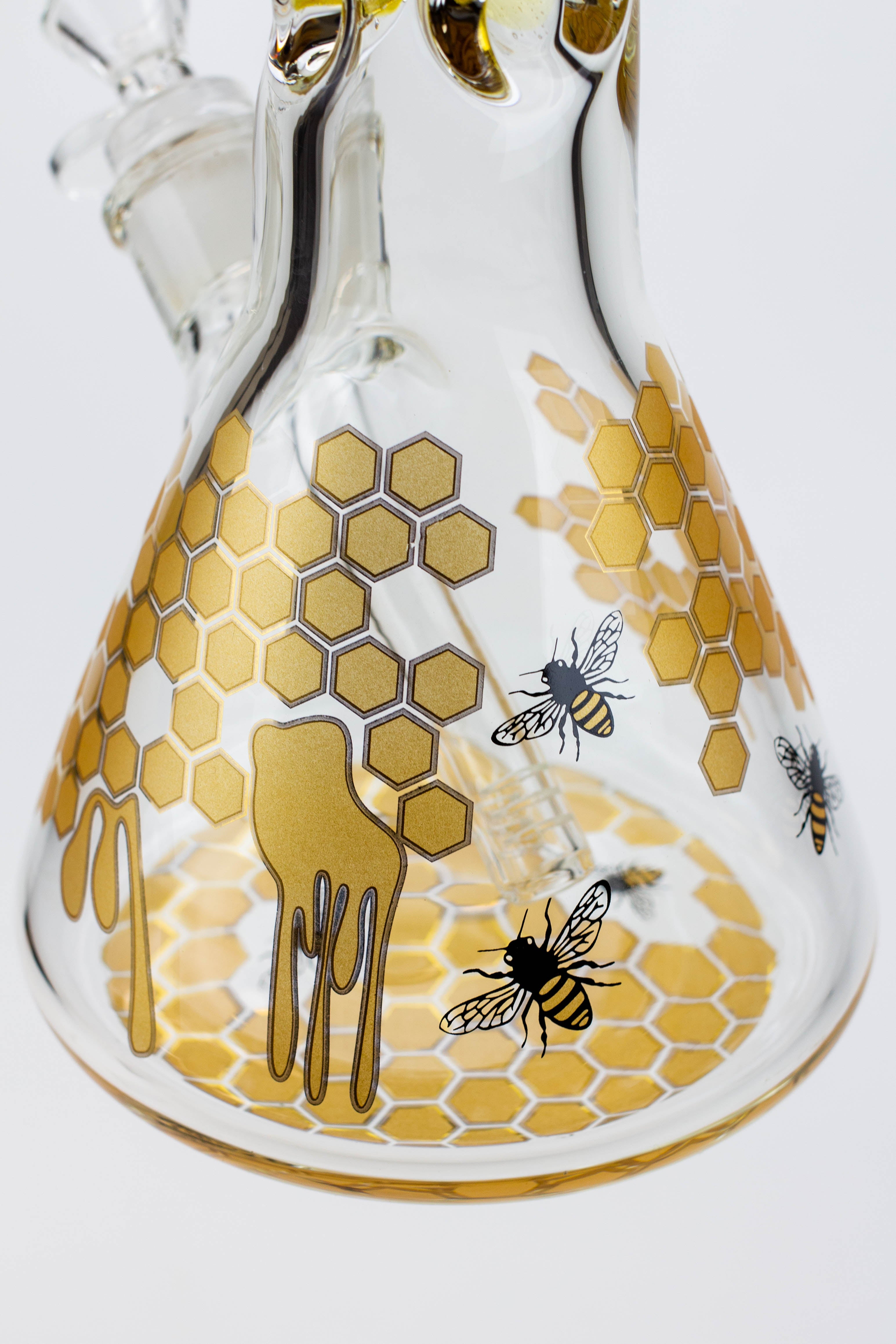 16" SOUL glass BEE / 9 mm / beaker glass bong  [S2076]