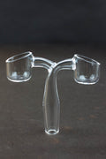 Double Head Quartz Banger with 2 bowls