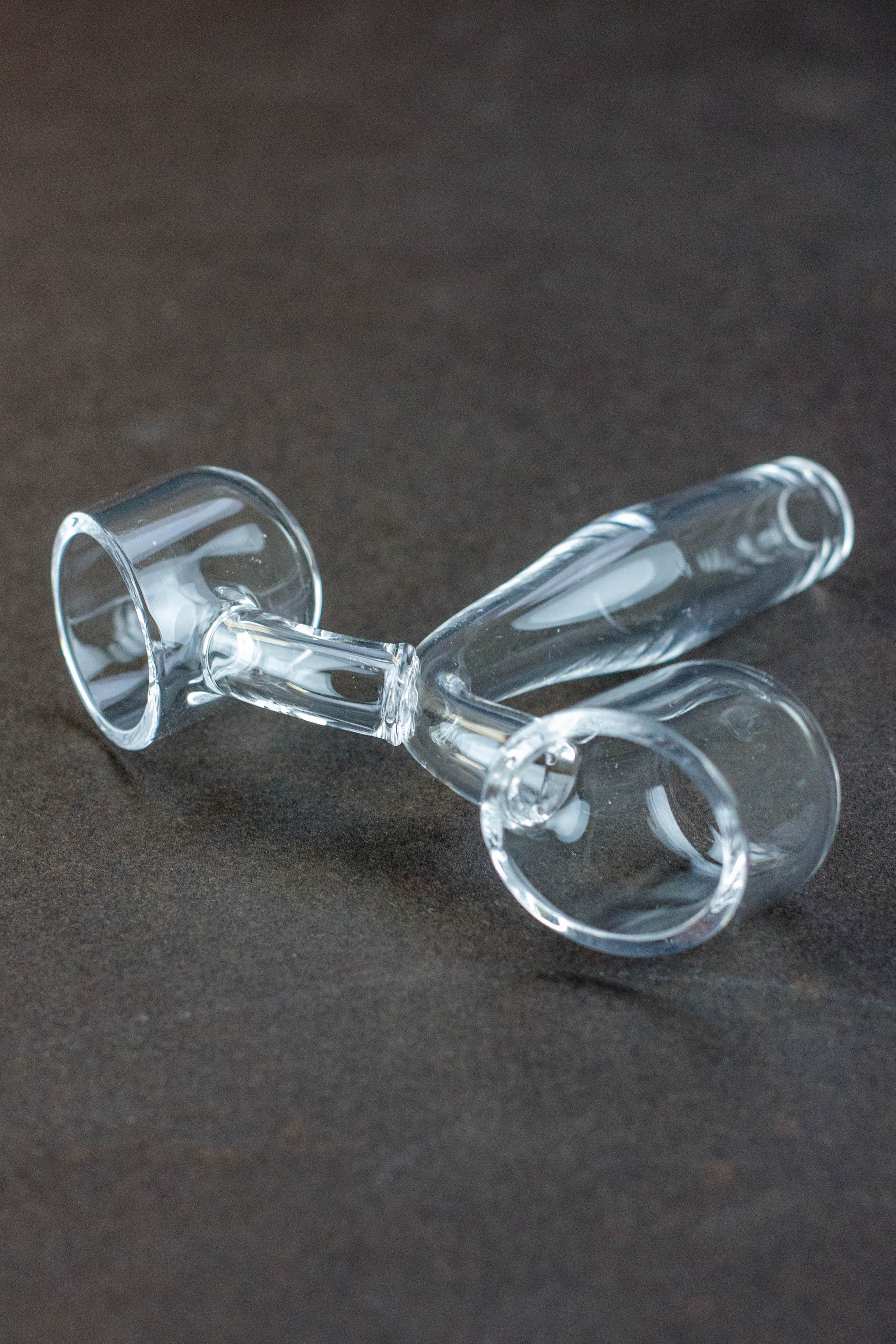 Double Head Quartz Banger with 2 bowls