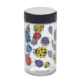 180ml Glass Storage Jar with Sticker Design – Compact & Stylish [SMKZ-145]