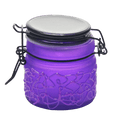 Spider Web Design Glass Storage Jar – Purple-Multiple Sizes Available [SMKZ-139]