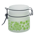 Green Leaf Glass Storage Jar-Multiple Sizes Available [SMKZ-144]