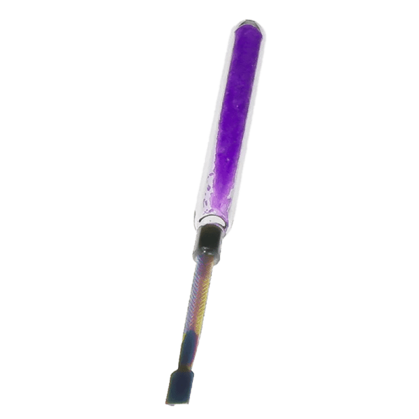 6″ Cute Candy Dabber Tool Poker – Glass & Metal Design [SMKZ153]