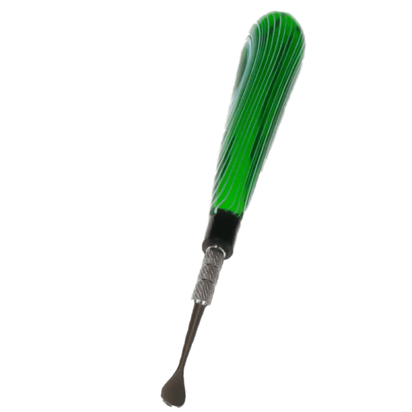 5" Busy Line Glass Handle  Stainless Steel Tool [SMKZ155]