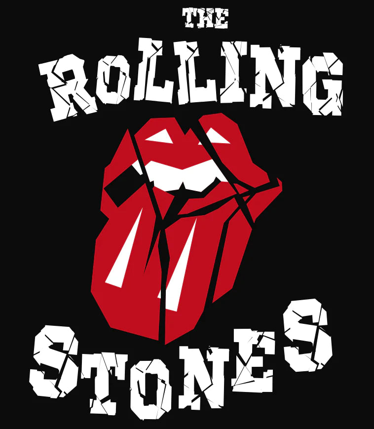 Rolling Stones | Authentic Stone Letters Hoodie