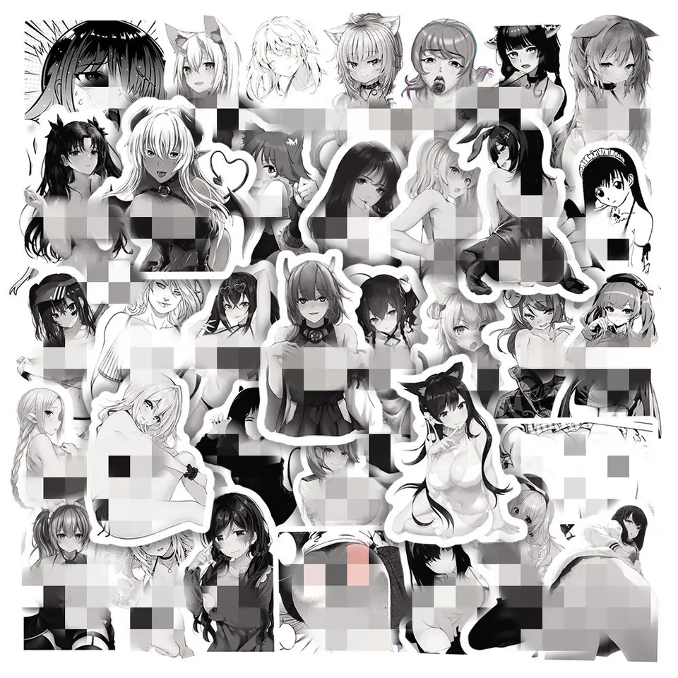 50pcs Assorted Pin Up Girls Design Stickers