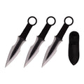 7.5″ Throwing Knives with Sheath 3 Pcs Set – Black [T004207BK]
