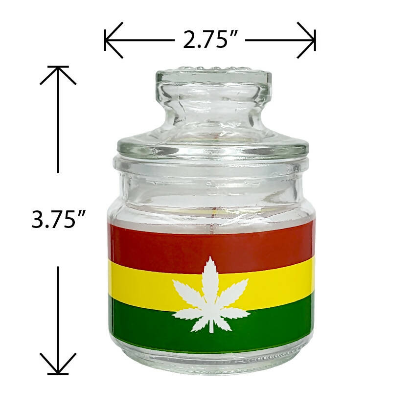 Ashtray set with Stash jar - LEAF DESIGN