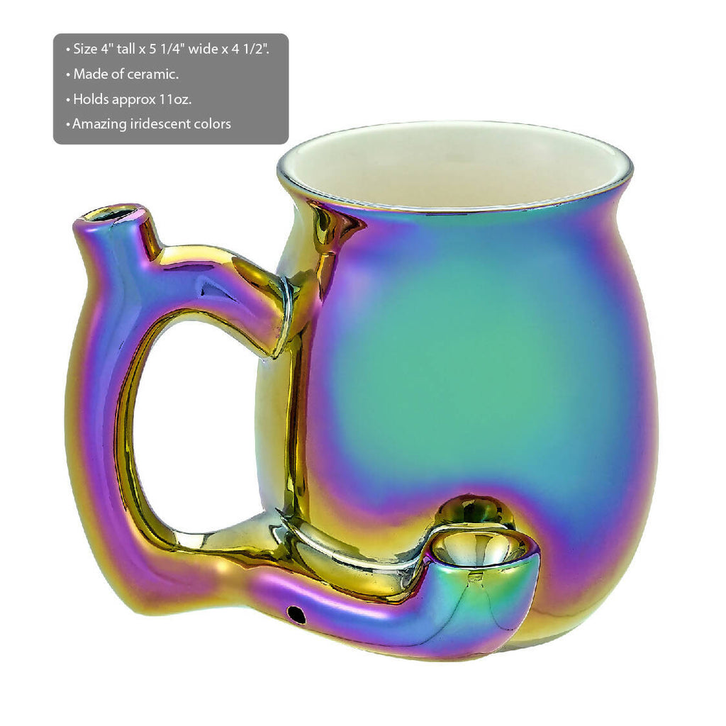 electroplated Iridescent Roast & Toast mug