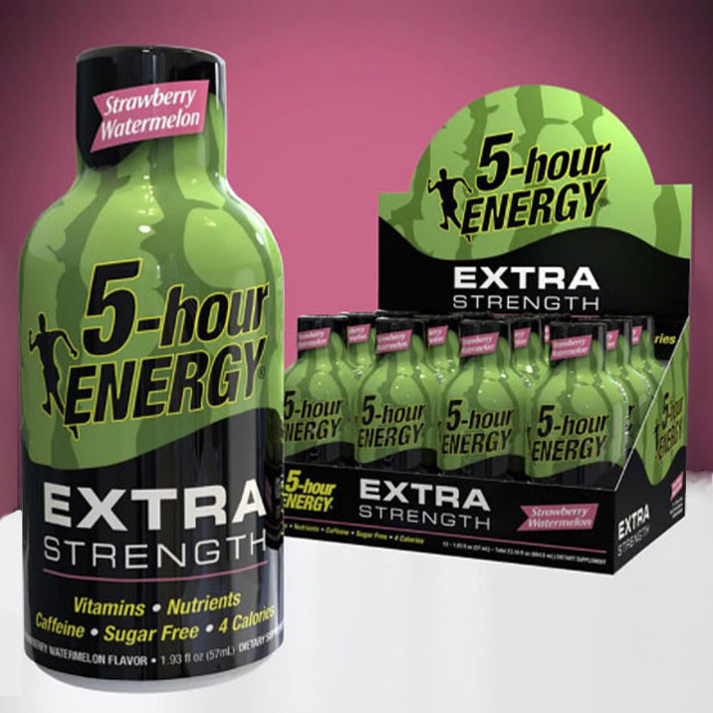 Strawberry Watermelon Flavor Extra Strength 5-hour ENERGY Drink