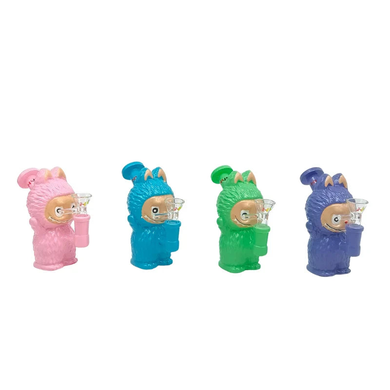 HYDRO | 4.6-Inch Character Style Colored Glass Mini Rig (MST197)