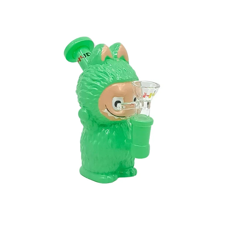HYDRO | 4.6-Inch Character Style Colored Glass Mini Rig (MST197)
