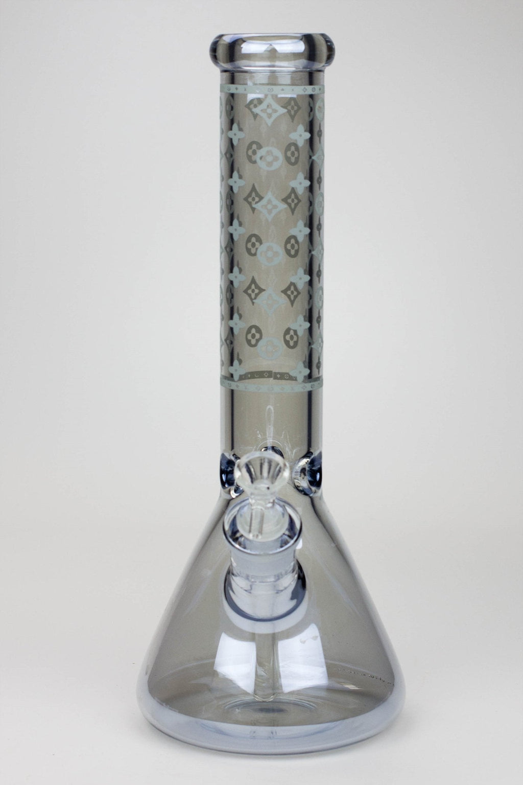 14" Luxury Logo 7 mm classic Electroplated Glass beaker Bong n