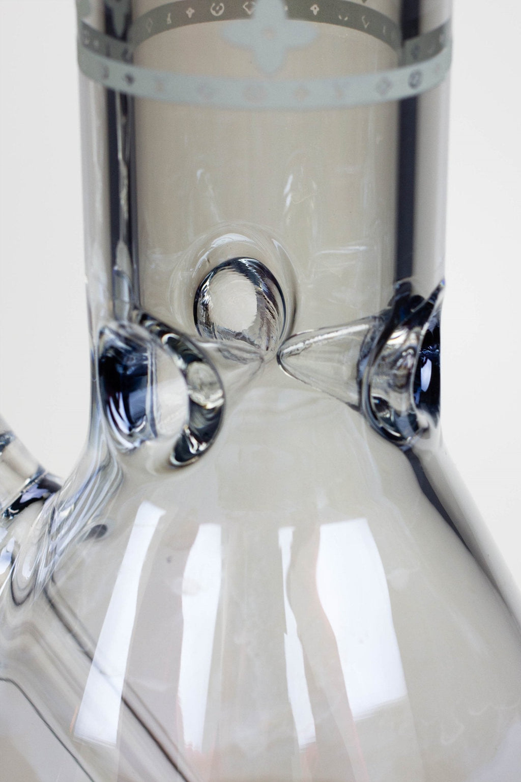 14" Luxury Logo 7 mm classic Electroplated Glass beaker Bong n