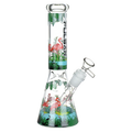 Pulsar® | 10" Chilllin flamingos Bong [WP774]