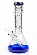 12" XTREME Glass / 7 mm / electro plate Glass beaker Bong