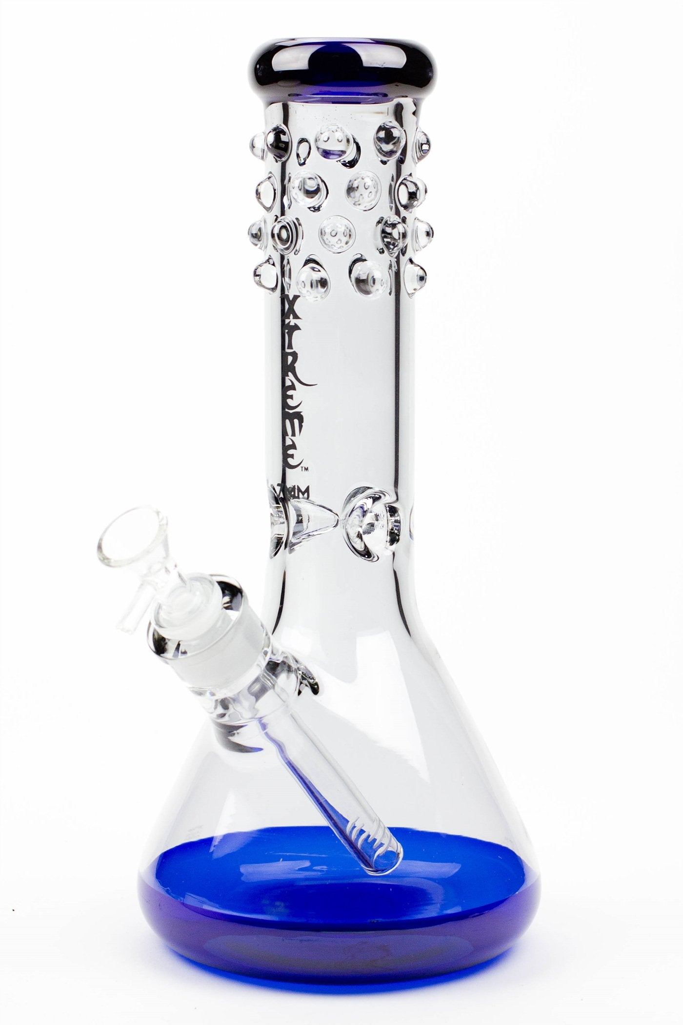 12" XTREME Glass / 7 mm / electro plate Glass beaker Bong