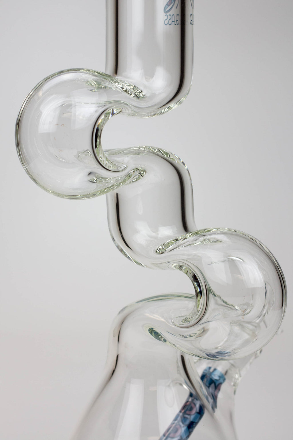 16.5" SOUL Glass 7mm Zig-zag glass water bong