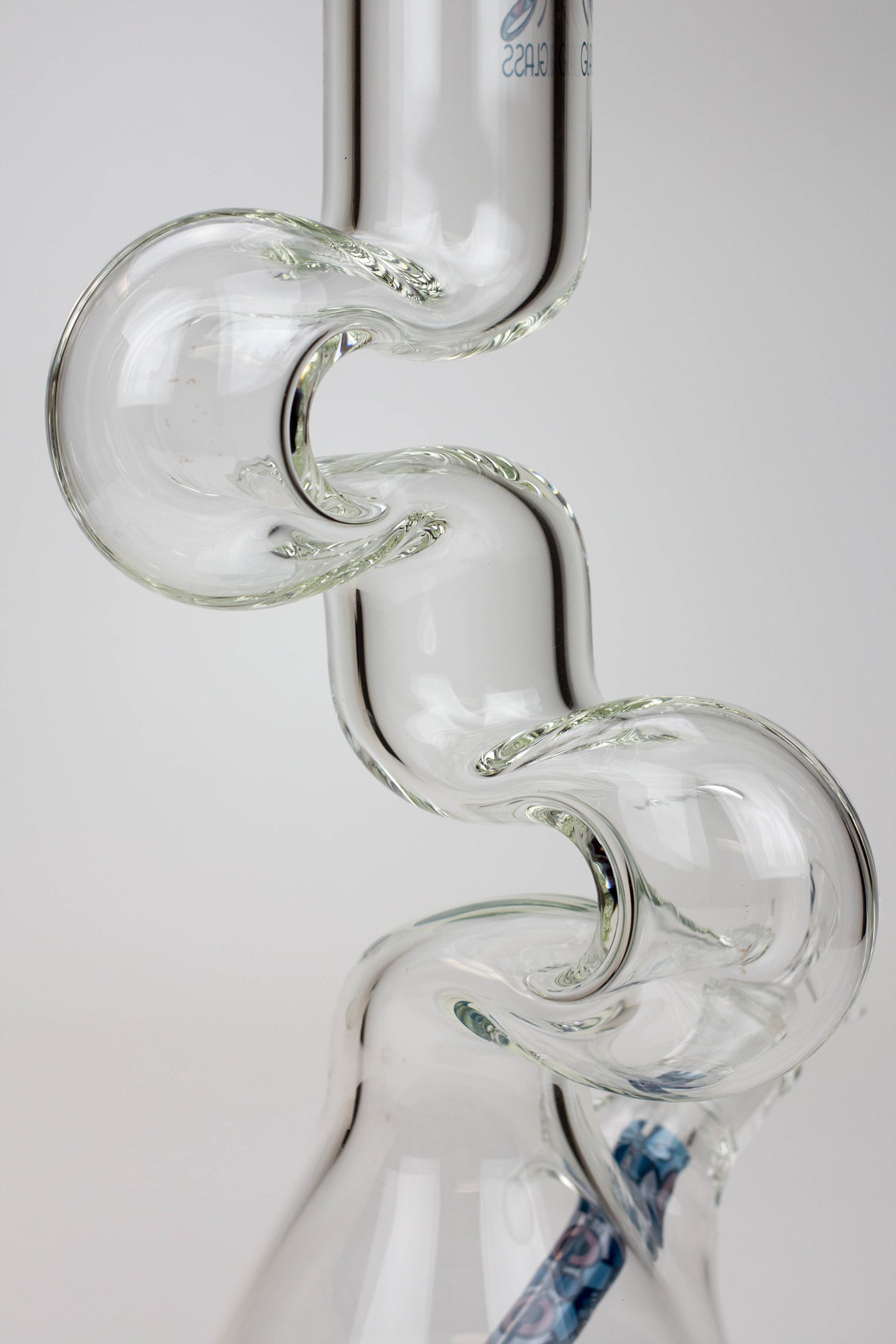 16.5" SOUL Glass 7mm Zig-zag glass water bong