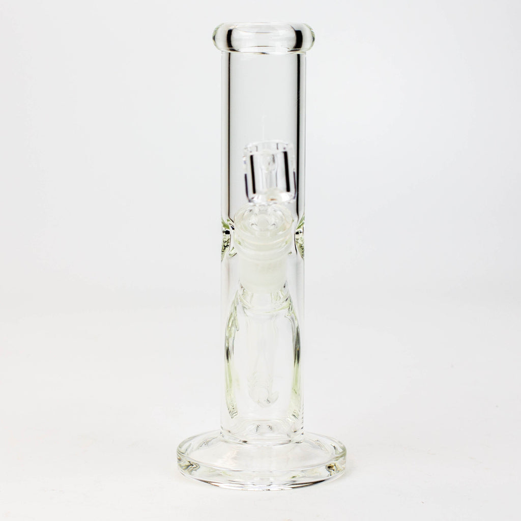 8" 2-in-1 clear tube glass Dab Rig [AKGA013]