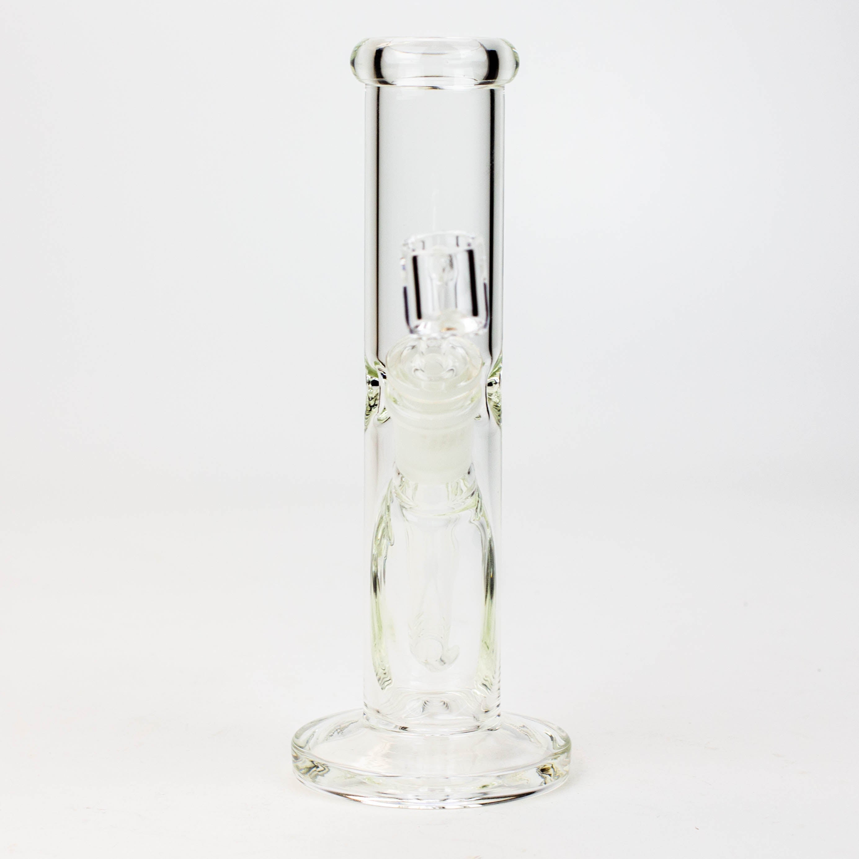 8" 2-in-1 clear tube glass Dab Rig [AKGA013]