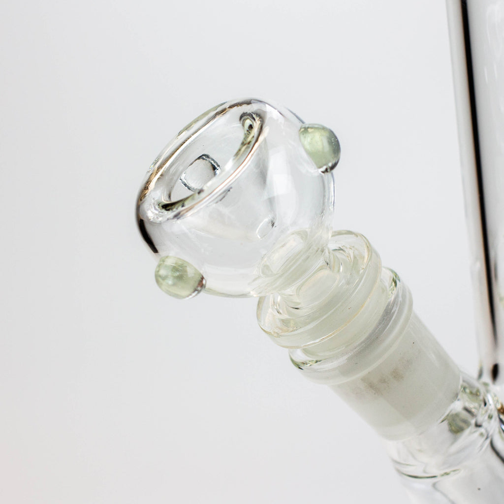8" 2-in-1 clear tube glass Dab Rig [AKGA013]