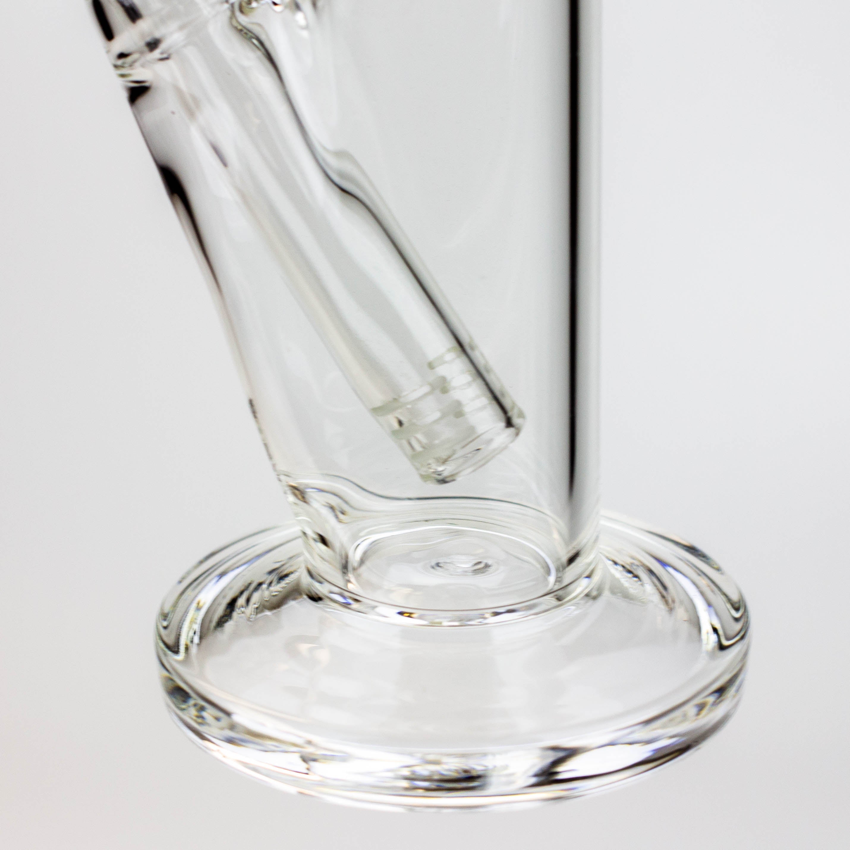 8" 2-in-1 clear tube glass Dab Rig [AKGA013]