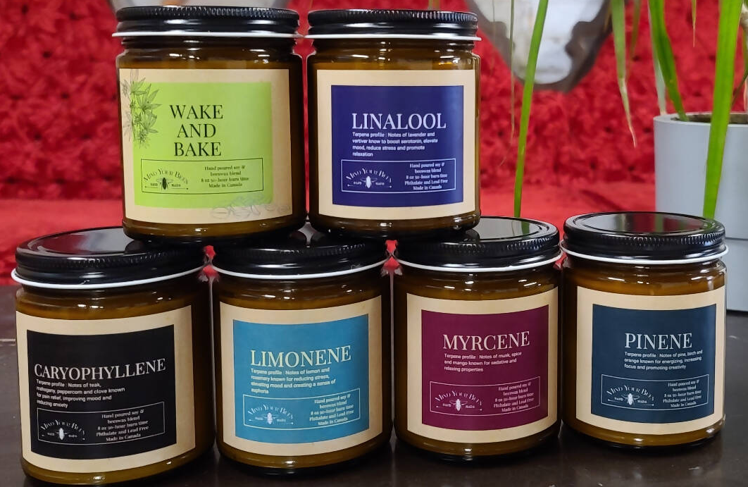 Mind Your Bees - Caryophyllene Terpene Inspired Luxury Candle