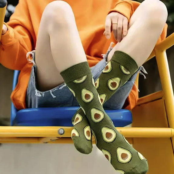 TRIM QUEEN |AVACADO GREEN SOCKS