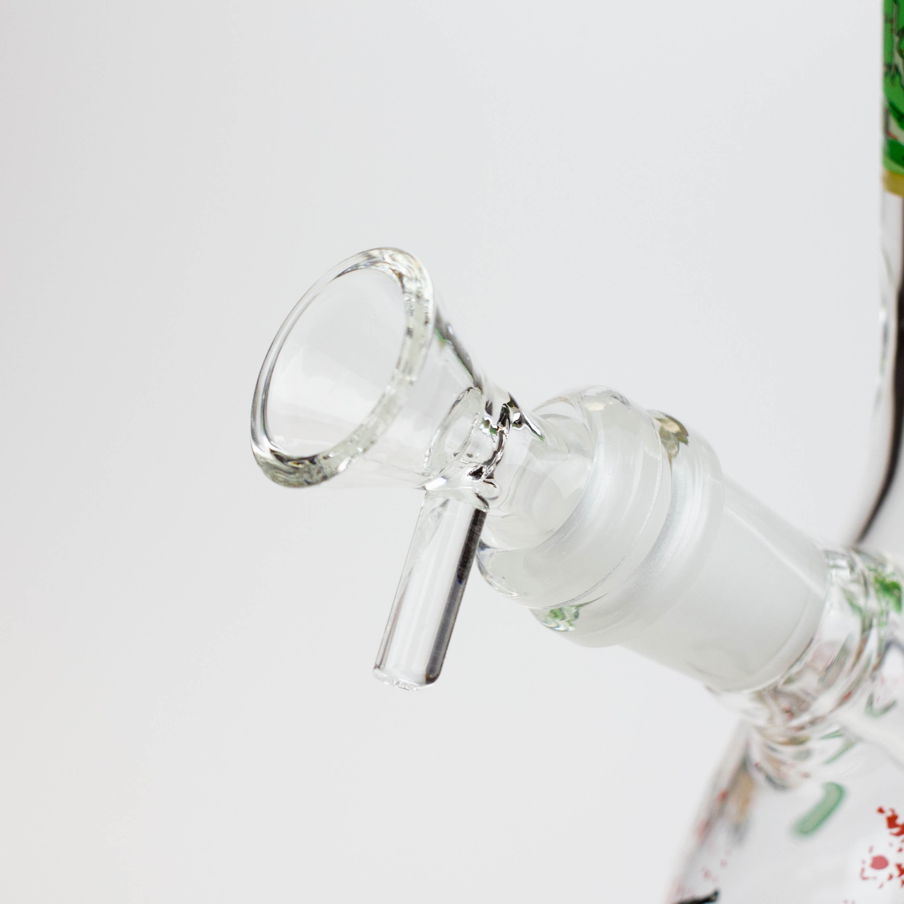 8" NM glass water bong - Glow In the dark
