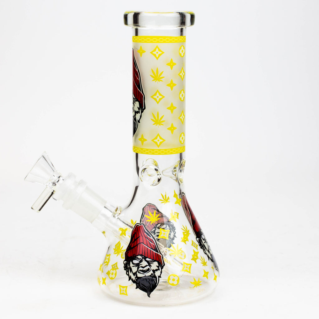8" Gorilla cartoon glass water bong