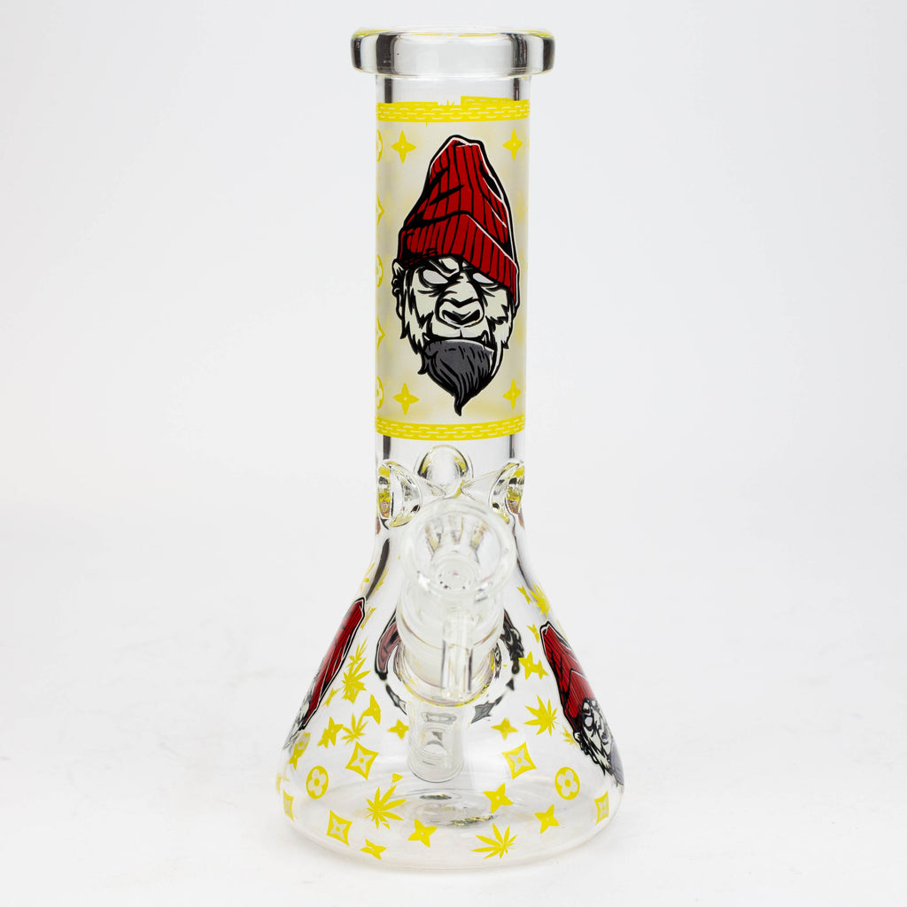 8" Gorilla cartoon glass water bong