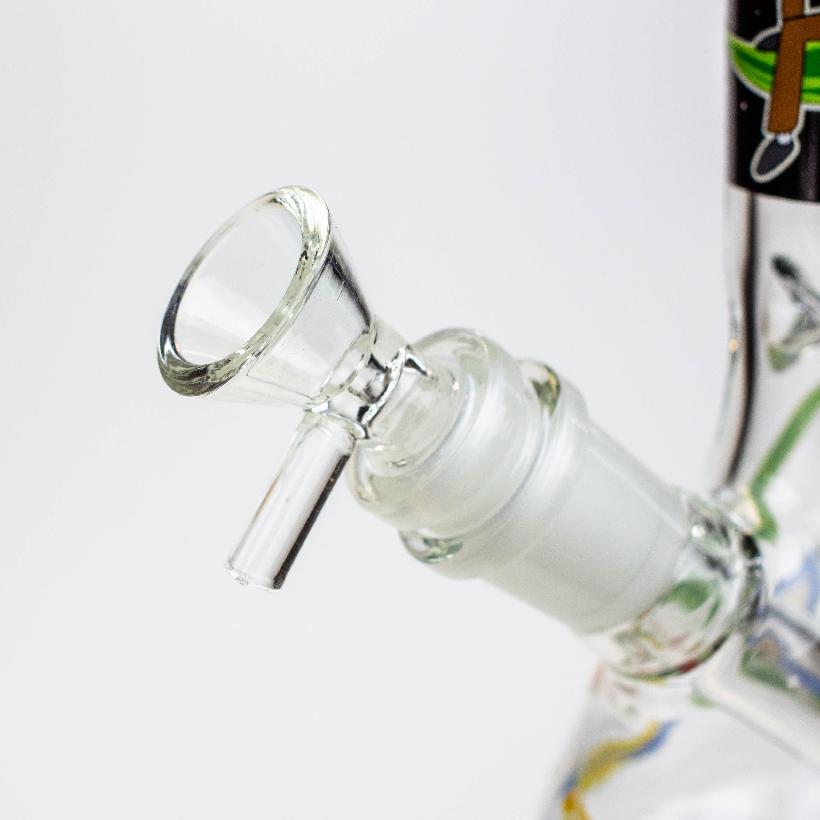8" NM  Cartoon glass water bong - Glow in the dark