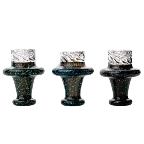Spinner Bubble Cap 1 pcs – Dichroic Flake | Premium Carb Cap for Spinning Pearls