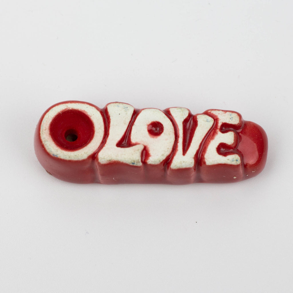 Handmade Ceramic Smoking Pipe [3D LETTERS]