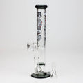 9.5" XTREME 2-1n-1 straight tube glass Bong with honeycomb diffuser [XTR300]
